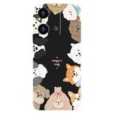 Reeder S19 Max Pro S Zoom İle Uyumlu Siyah Woof Wonderland Desenli Silikon Kılıf