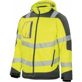 Reflektörlü Su Geçirmez Termal Softshell Iş Montu Sarı
