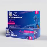 Reflex Pudrasız Tek Kullanımlık S Beden Mavi Flex Eldiven 100'LÜ x 20 Kutu