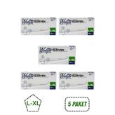 Reflex Winlyex Pudrasız Şeffaf Eldiven L-XL Beden 5 Kutu