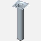 Regalux Çelik Boru Yuvarlak 200 mm Paslanmaz Çelik Renginde Masa Ayağı