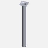 Regalux Çelik Boru Yuvarlak 500 mm Krom Masa Ayağı