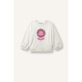 Regular Fıt Bisiklet Yaka Kalın Sweatshirt Kumaşı Sweatshirt Kız Bebek