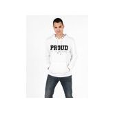 Regular Fit Erkek Beyaz Sweatshirt