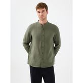 Regular Fit Erkek Gömlek U.kol - XL - Haki