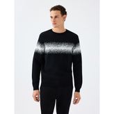 Regular Fit Erkek Siyah Kazak - M