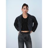 Regular Fit Kadın Ceket - Denim - XS - S