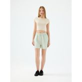 Regular Fit Kadın Şort Mint Yeşili