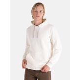 Regular Fit Kapüşonlu Beyaz Erkek Sweatshirt