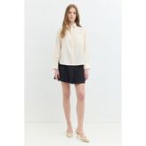 Regular Fit Tencel Krem / Ekru Kadın Gömlek - S