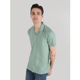 Regular Fit Yeşil Erkek Kısa Kol Gömlek