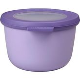 Relatos Multi Bowl Cirqula Round - Kapaklı Saklama Kabı - Buzdolabı, Mikrodalga Fırın ve Saklama Kabı Olarak Hava Geçirmez Saklama Kutusu Olarak Uygundur - 500 ml - Nordic Lilac - 0 - 19 lt - 0 Siyah