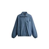RELAXED FIT FERMUARLI KARELİ GÖMLEK