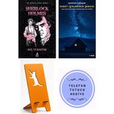 Ren Kitap Sherlock Holmes - Suç Uyanıyor - Arthur Conan Doyle + Kuzey Işıklarının Şarkısı + Telefon Tutucu