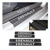 Renault 4 Adet Karbon Kapı Eşiği Sticker