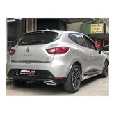 Renault Clio 4 Çift Egzoz Görünümlü Difüzör