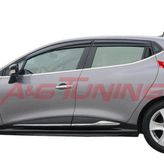 Renault Clio 4 HB Tk Paslanmaz Çelik 8 Parça Krom Cam Çıtası