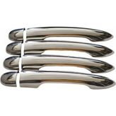 Renault Megane-2 2004-2010 Model Arası Krom Kapı Kolu 4 Kapı 8 Parça Paslanmaz Çelik - 315 Gri