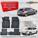 Renault Megane 3 Paspas Sport Tourer Araca Özel 2009 2015 3D Havuzlu Oto Paspas BOSSE