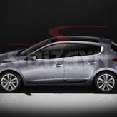 Renault Megane 3 Sensörlü 2010 2016 4 Kapı Krom Kapı Kolu