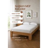 Renazzo Mobilya Stillo Başlıksız Tek Kişilik MDF Karyola