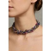 RENKLİ KRİSTAL CHOKER TASMA KOLYE 6 MM