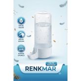 renkmar 100 ml Şeffaf Kanarya suluğu, Muhabbet Kuşu ve Kafes Kuşları İçin beyaz tasarım