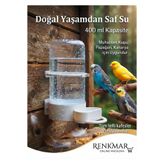 renkmar Kafes Kuşları İçin 400 ml Otomatik Kuş Suluk Matarası - Muhabbet Kuşu, Papağan, Kanarya Suluk, Kafes Su Pınarı