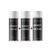 Replax Audi LY9C Ibis Beyaz Vernik Astar ve Sprey Boya