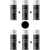 Replax Ral 9005 Mat Siyah 6x400 ml Sprey Boya