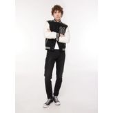 Replay M1021 098 Siyah Normal Bel Slim Tapered Denim Erkek Pantolon