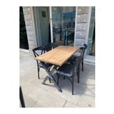 Resa mobilya design Cafe Masa Sandalye Takımı Mutfak Masa Sandalye Takımı 120x70 mdf Masa 4 Thonet Sandalye