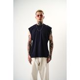 Respire Erkek Basic Tank Top Atlet İndigo - M