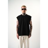 Respire Erkek Basic Tank Top Atlet Siyah