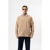 Respire Erkek Zip Oversize Polar Ceket Bej