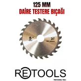 RETOOLS 125 MM DAİRE TESTERE (AHŞAP) BIÇAĞI