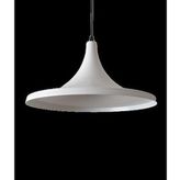 Retro Metal Sarkıt Avize Rustik Tekli Sarkıt Beyaz İçi Beyaz 36 Cm