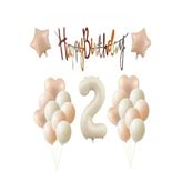 Retro Renk Doğum Günü Balon Set, 2