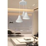 Retro Rustik Model Modern Beton Görünümlü 3'lü Beyaz Sarkıt Avize Cafe Yatak Odası Ofis Salon Mutfak - 1