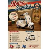 Retro Tasarım Metal Oyuncak Motor Maket Scooter 10 cm