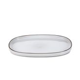 Revol Caractere Beyaz 35x21 Oval Tabak