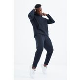 Rex Lacivert Basic Erkek Eşofman Takım - 85232