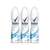 Rexona Cotton Dry 150 ml 3'lü Kadın Sprey Deodorant