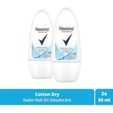 Rexona Kadın Roll On Deodorant Cotton Dry 50 ml x 2