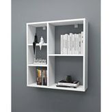 Reyo Enda Home Myra 5 Gözlü Çok Amaçlı Modern Duvar Rafı Beyaz