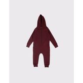 RG Brand Çocuk Unisex Kışlık Kapüşonlu ve Fermuarlı Tulum - 7 - 8 Yaş - Bordo