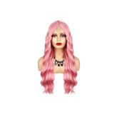 rhea Pembe Dalgalı Tül Peruk ROCH-582384