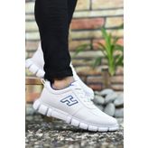Riccon 0012344 Beyaz Mavi Erkek Sneaker