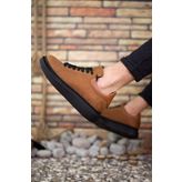 Riccon 0012360 Süet Taba Siyah Erkek Sneaker