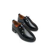 Riccon Kadın Loafer 0012345 Siyah Rugan